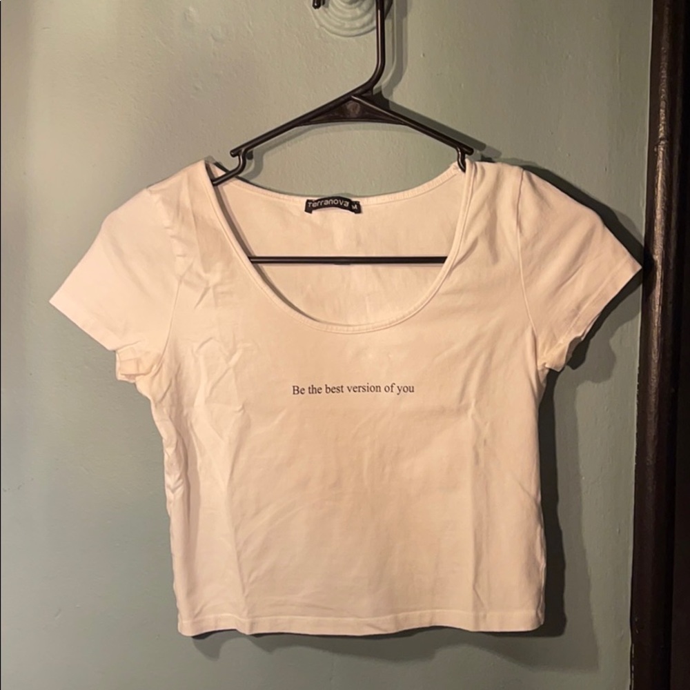 White European crop top